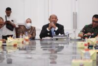 Dokumentasi Foto Kegiatan Rapat Kordinasi Percepatan Banjir Bersama Urusan Khusus Presiden Prabowo Subianto 