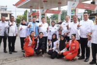 Dokumentasi Foto Kegiatan Plt Bupati Langkat Tiorita Surbakti di SPBU Stabat