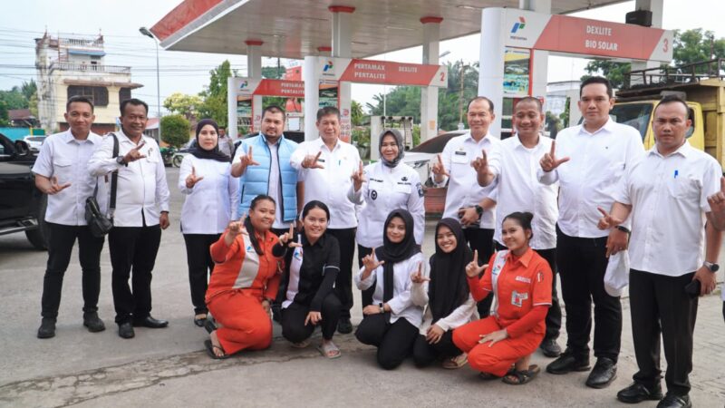 Dokumentasi Foto Kegiatan Plt Bupati Langkat Tiorita Surbakti di SPBU Stabat 