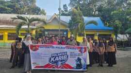 Dokumentasi Foto Kegiatan Polres Langkat Unit Lantas di Sekolah SMP Negeri 5 Stabat Edukasi Remaja 