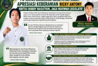 Dokumentasi Foto Ikatan Mahasiswa Wasathiyah Sumut Dukung Ricky Anthony 