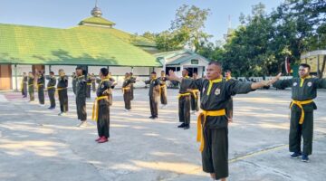 Personel Kodim 1410/Bantaeng Asah Kemampuan Pencak Silat Militer, Wujudkan Prajurit Tangguh dan Profesional
