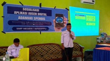 Dukung Digitalisasi Pendidikan, SMPN 1 Bissappu Luncurkan Aplikasi Absen Digital “ADAMAKI SPENBIS”