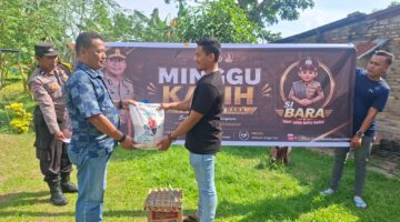 Kapolsek Talawi Laksanakan Minggu Kasih, Beri Bantuan Sembako Kepada Kaum Dhuafa
