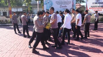 Tingkatkan Kesiapsiagaan Personel, Polres Bantaeng Gelar Latihan Dalmas