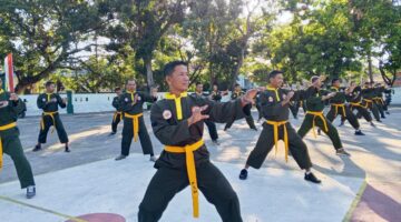 Asah Kemampuan Bela Diri, Kodim 1410/Bantaeng Rutin Gelar Latihan Pencak Silat Militer