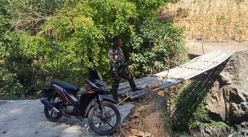 Peduli Akses Warga, Babinsa Bonto Salluang Pantau Lokasi Rencana Pembangunan Jembatan