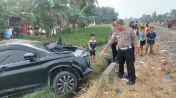 Avanza Ditabrak Kereta Api di Sei Bamban, Satu Orang Meninggal Dunia dan Dua Luka-luka