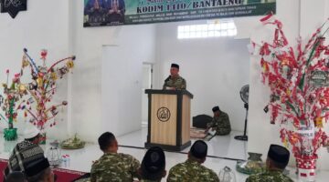 Maulid Nabi 1448 H di Makodim 1410/Bantaeng, Dandim Ajak Prajurit Teladani Akhlak Rasulullah SAW