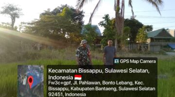 Babinsa Bonto Lebang Dampingi Petani, Pastikan Pemeliharaan Tanaman Padi Berjalan Optimal