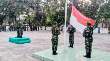 Kokohkan Disiplin dan Jiwa Pengabdian, Kodim 1410/Bantaeng Gelar Upacara Bendera Mingguan