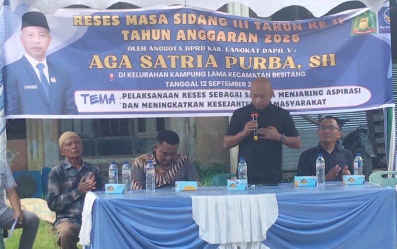 Dokumentasi Foto Kegiatan Reses Anggota DPRD Kabupaten Langkat Fraksi Nasdem Aga Satria Purba