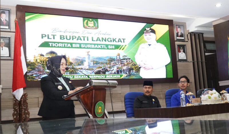Dokumentasi Foto Kegiatan Plt Bupati Langkat Tiorita Surbakti di Pengadaan Barang dan Jasa 