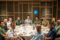 Dokumentasi Foto Kegiatan Mayjen Rio Firdianto di Singapura Bersama Perwakilan Negara Sahabat 