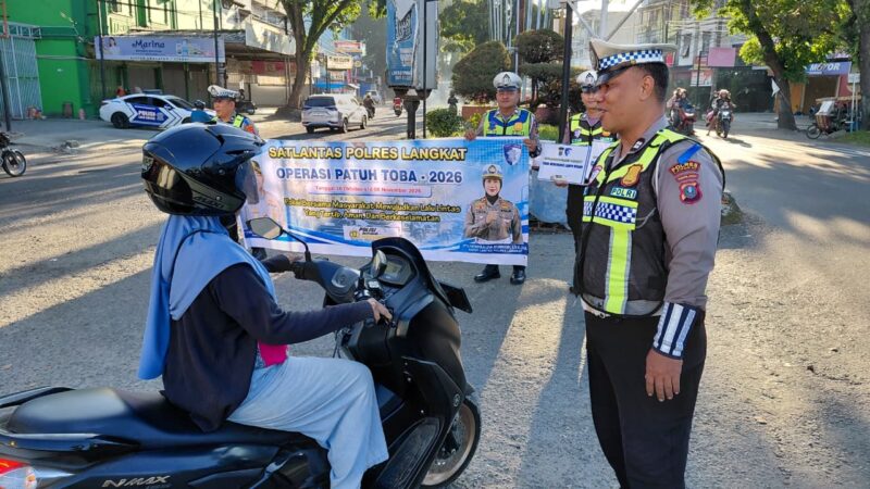 Dokumentasi Foto Kegiatan Satlantas  Polres Langkat Operasi Patuh Toba 2026