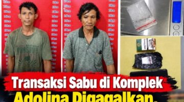 Transaksi Sabu di Komplek Adolina Digagalkan, Dua Pria Diringkus Polisi