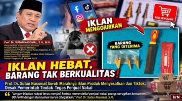 Prof. Dr. Sutan Nasomal Desak Pemerintah Usut Praktik Promosi Menyesatkan di Media Sosial: Iklan Hebat, Barang Diduga Tak Berkualitas!