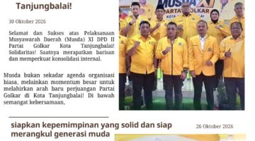 Viktor Silaen Hadir Dampingi Ketua DPD Partai Golkar Sumut di Musda XI Golkar Tanjungbalai, Serukan Solidaritas Dan Konsolidasi