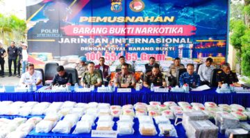 Operasi Sarang Narkoba Polda Riau Sita 100 Kg Narkotika
